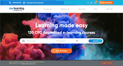 Desktop Screenshot of melearning.co.uk